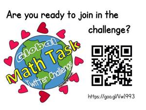 Global Math Task  Twitter Challenge